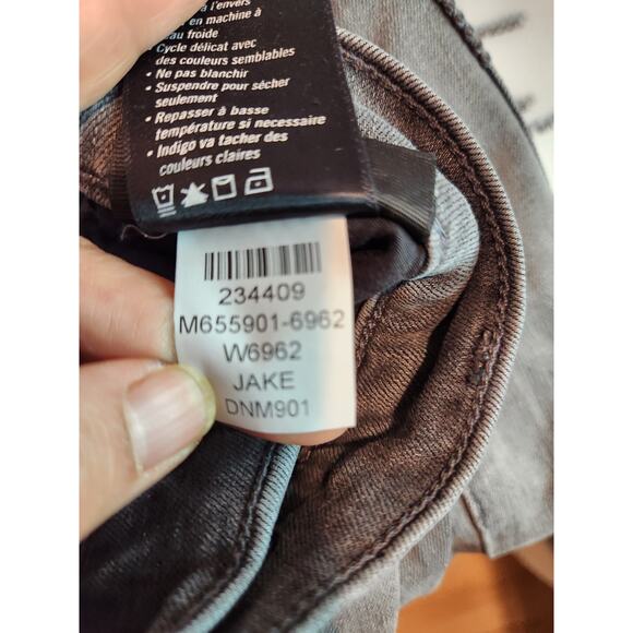 Paige Jake Slim Straight Leg Jeans Gray Denim Size 36 Stretch Comfort - Picture 5 of 6